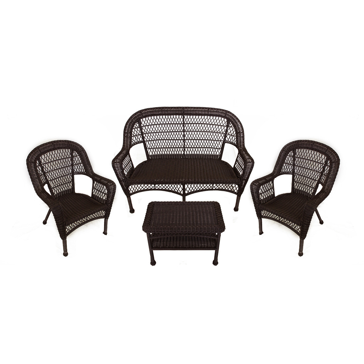 Best ideas about 4 Piece Patio Set
. Save or Pin LB International 4 Piece Resin Wicker Patio Furniture Set Now.
