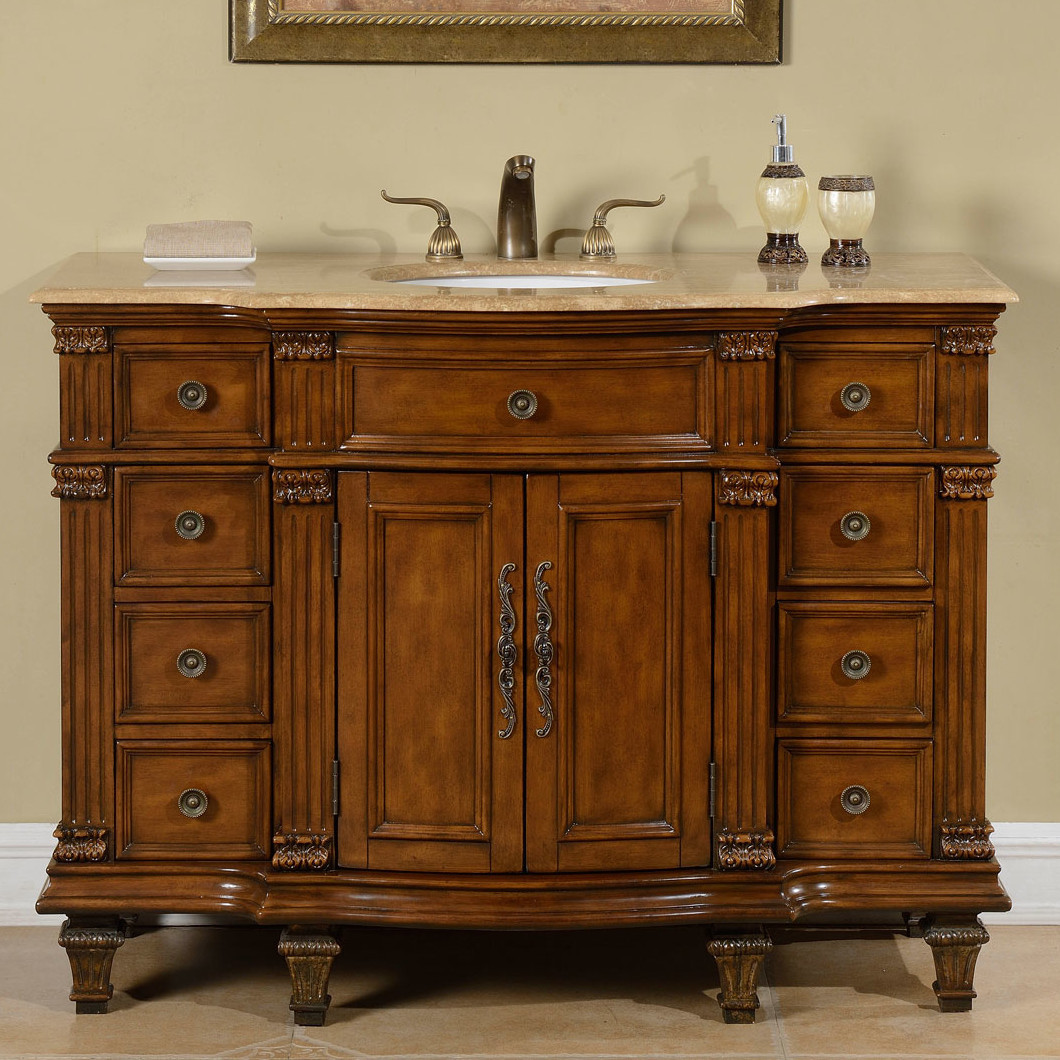 Best ideas about 48 Bathroom Vanity
. Save or Pin Silkroad Exclusive 48" Single Sink Cabinet Bathroom Vanity Now.