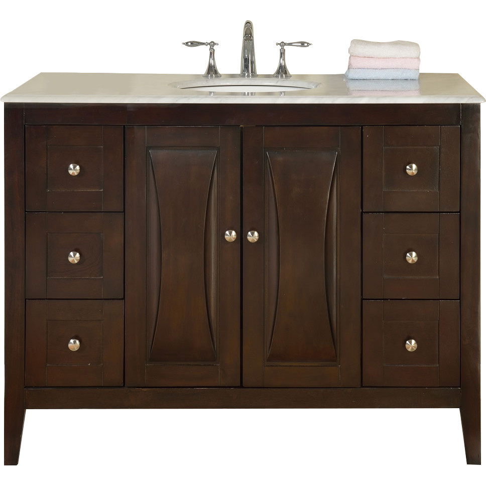 Best ideas about 48 Bathroom Vanity
. Save or Pin Silkroad Exclusive 48" Single Sink Cabinet Bathroom Vanity Now.