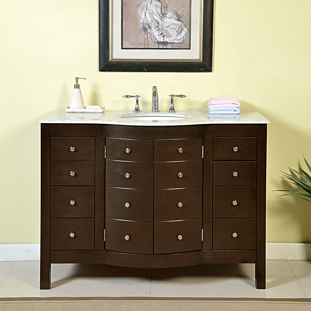 Best ideas about 48 Bathroom Vanity
. Save or Pin Prima 48" Single Bathroom Vanity Set Now.