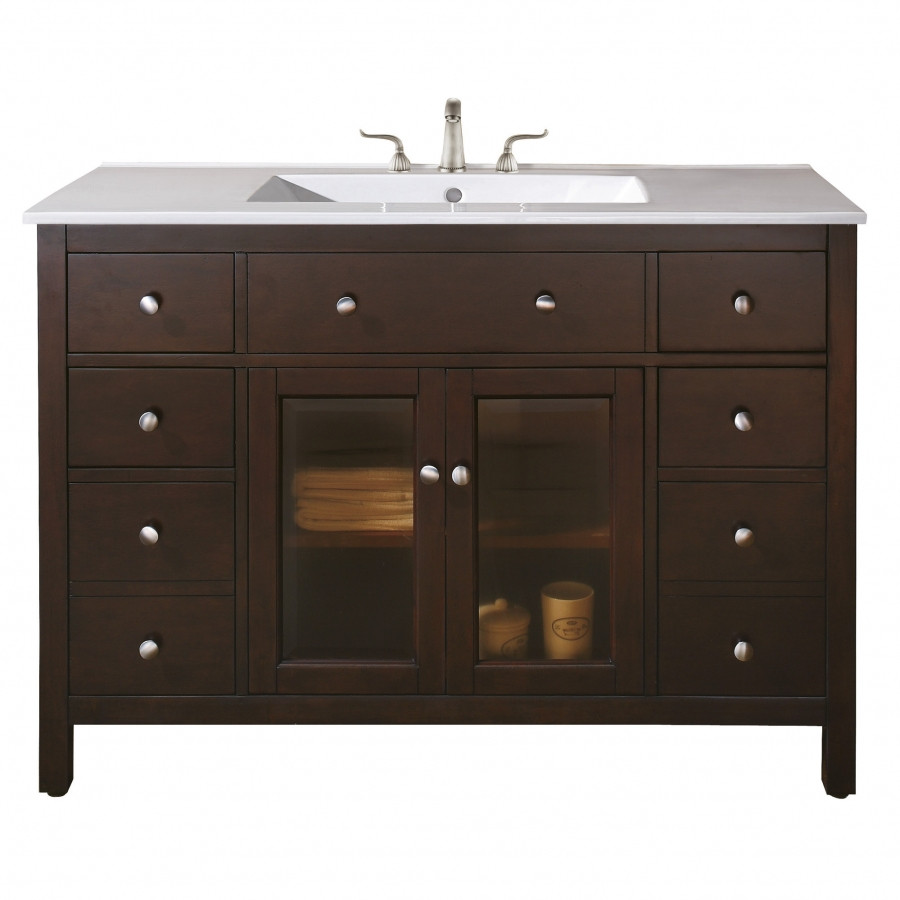 Best ideas about 48 Inch Bathroom Vanity
. Save or Pin 48 Inch Single Sink Bathroom Vanity with Choice of Top Now.