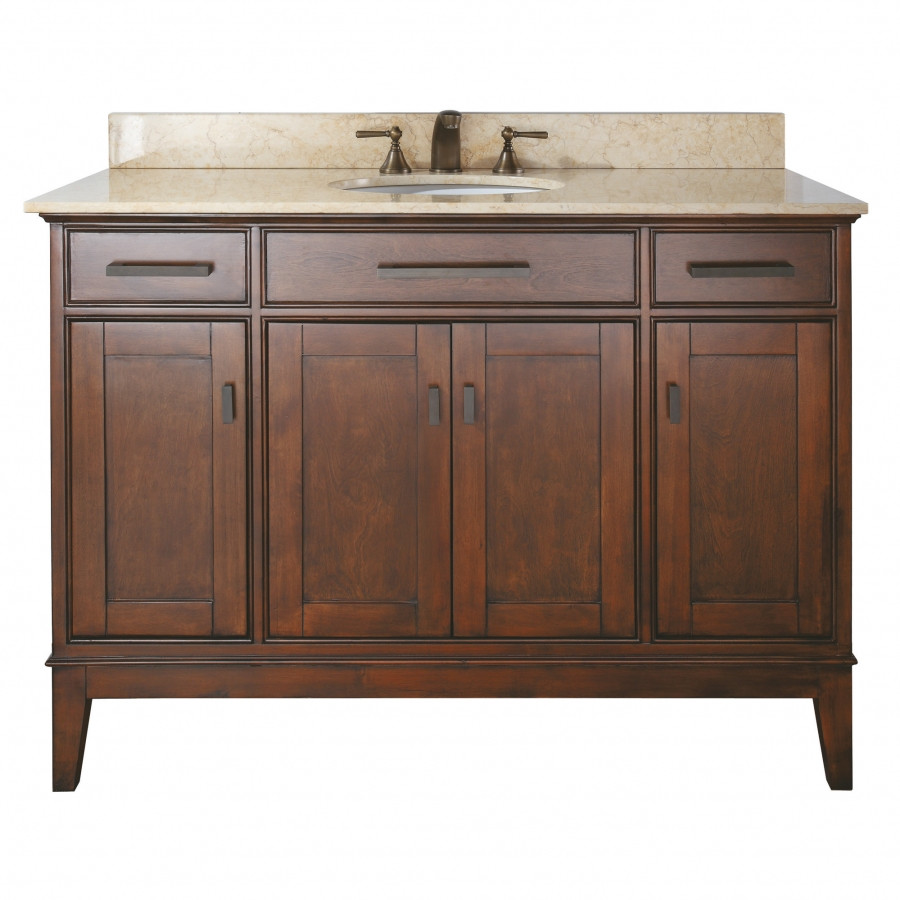 Best ideas about 48 Inch Bathroom Vanity
. Save or Pin 48 Inch Single Sink Bathroom Vanity in Tobacco Finish with Now.