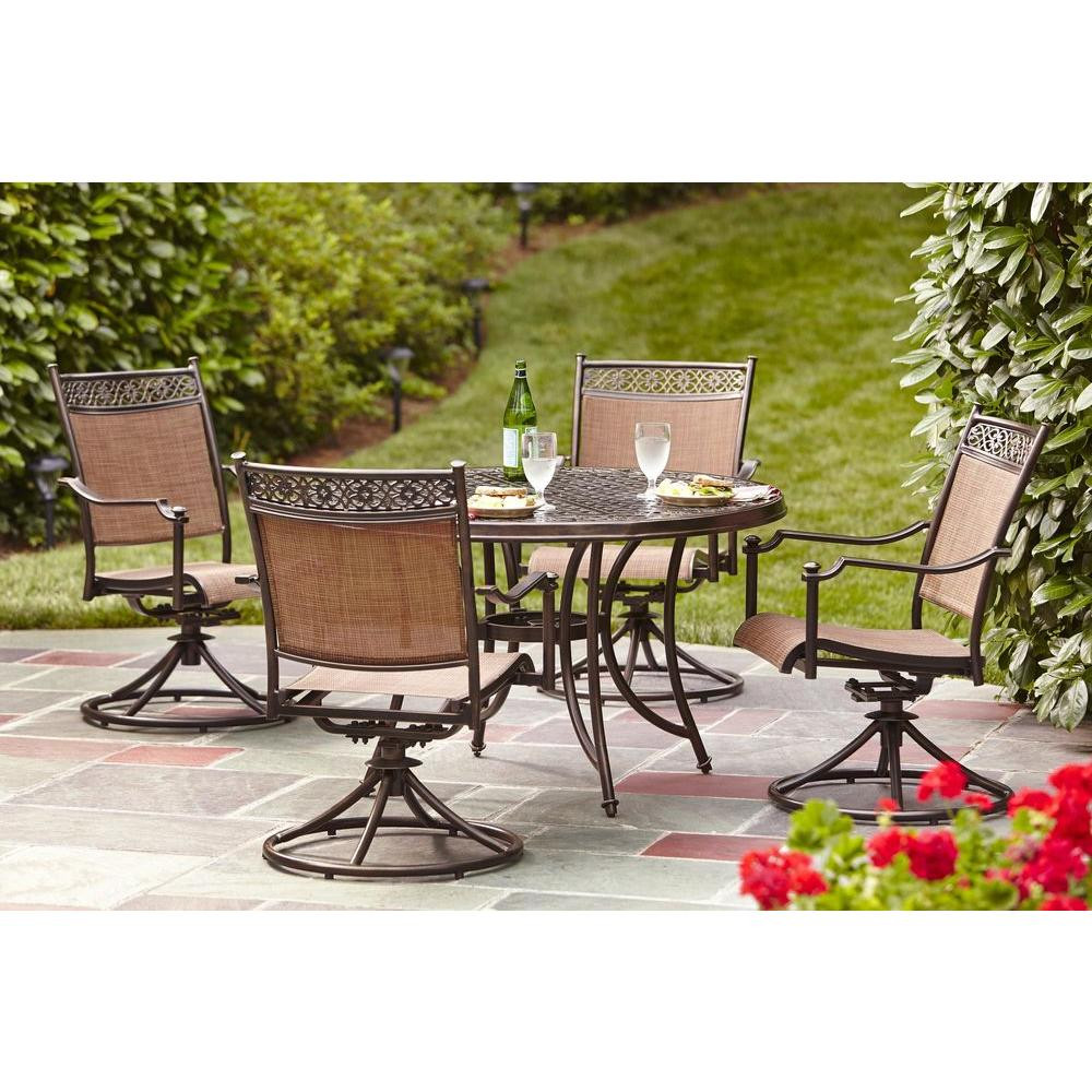 Best ideas about 5 Piece Patio Set
. Save or Pin Hampton Bay Niles Park 5 Piece Sling Patio Dining Set S5 Now.