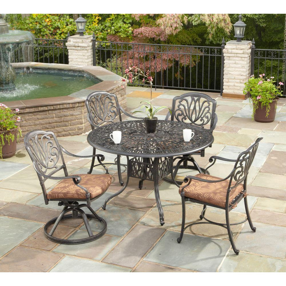 Best ideas about 5 Piece Patio Set
. Save or Pin Home Styles Floral Blossom 42 in Round 5 Piece Patio Now.