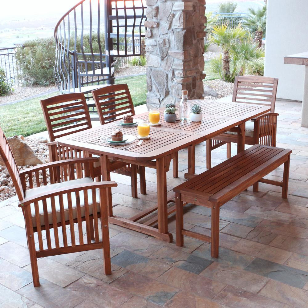 Best ideas about 6 Piece Patio Sets
. Save or Pin Walker Edison Furniture pany Boardwalk Brown 6 Piece Now.