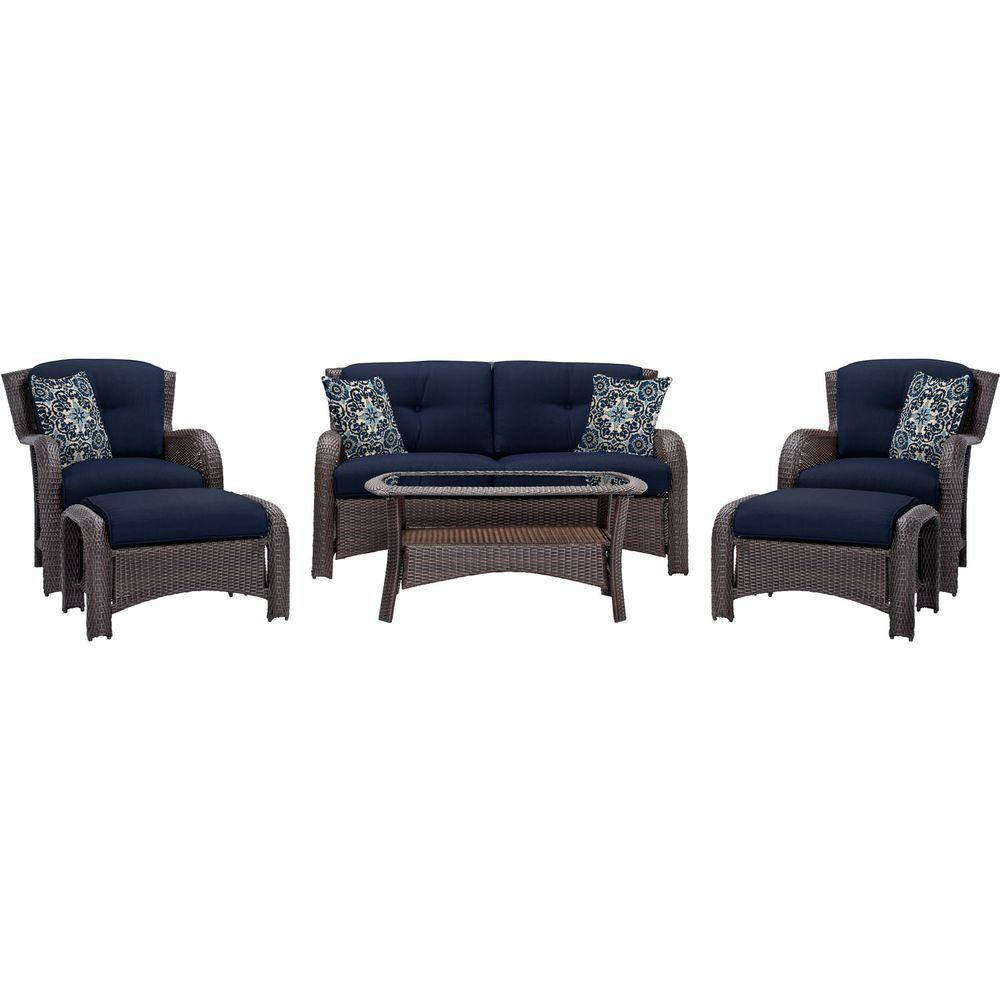 Best ideas about 6 Piece Patio Sets
. Save or Pin Hanover Strathmere 6 Piece All Weather Wicker Patio Deep Now.