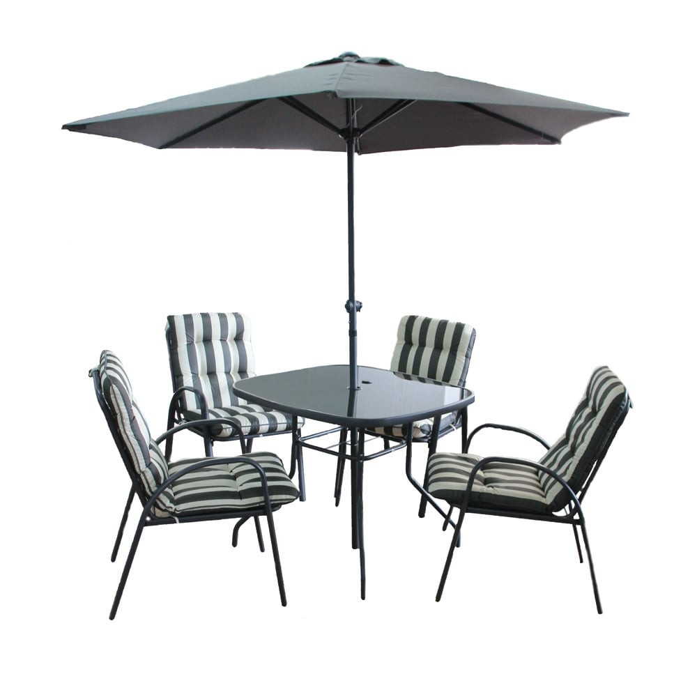 Best ideas about 6 Piece Patio Sets
. Save or Pin 6 Piece Windsor Patio Set Grey Stripe Now.