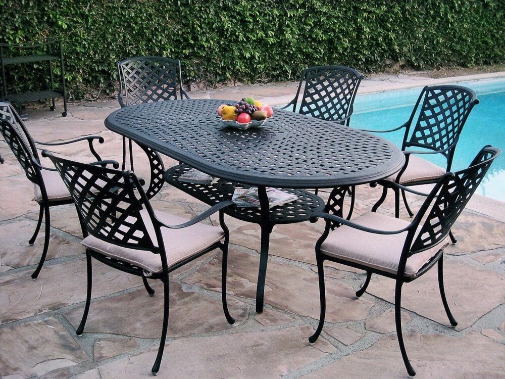 Best ideas about 7 Piece Patio Set
. Save or Pin 7 Piece Outdoor Patio Furniture Cast Aluminum Dining Set Now.