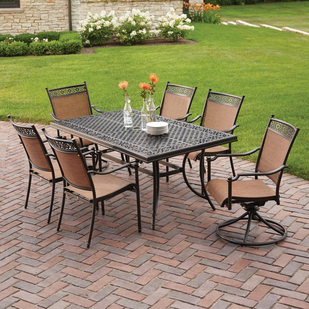 Best ideas about 7 Piece Patio Set
. Save or Pin Hampton Bay Niles Park 7 Piece Sling Patio Dining Set S7 Now.