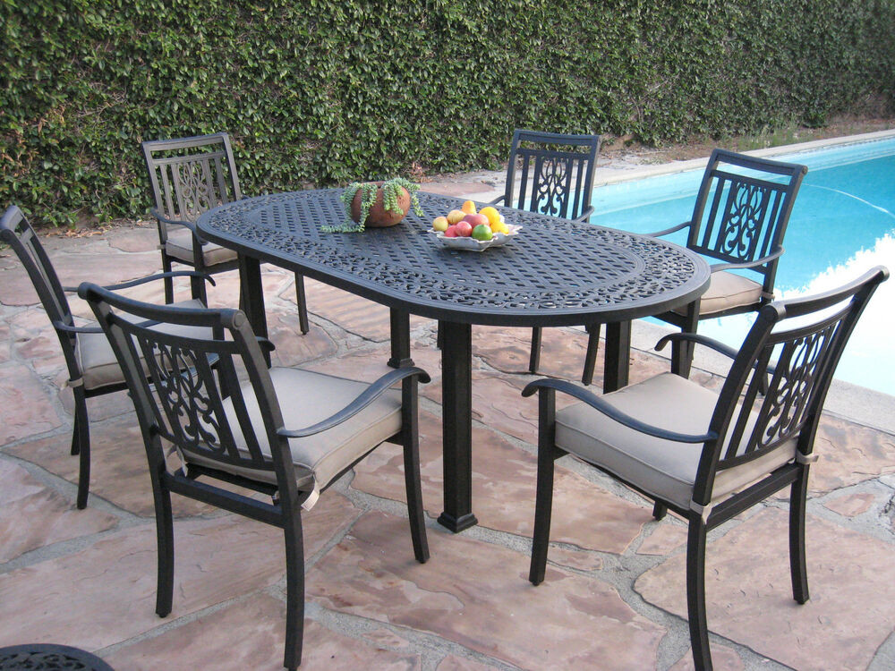 Best ideas about 7 Piece Patio Set
. Save or Pin Heaven Outdoor Patio 7 Piece Cast Aluminum Dining Set O Now.
