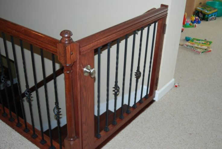 Best ideas about A Gate At The Stairs
. Save or Pin stair gate homemade for the kids playroom Now.