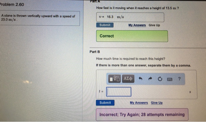 Best ideas about A Stone Is Thrown Vertically Upward With A Speed Of
. Save or Pin There Are Two Answers To Part B How Much Time Doe Now.