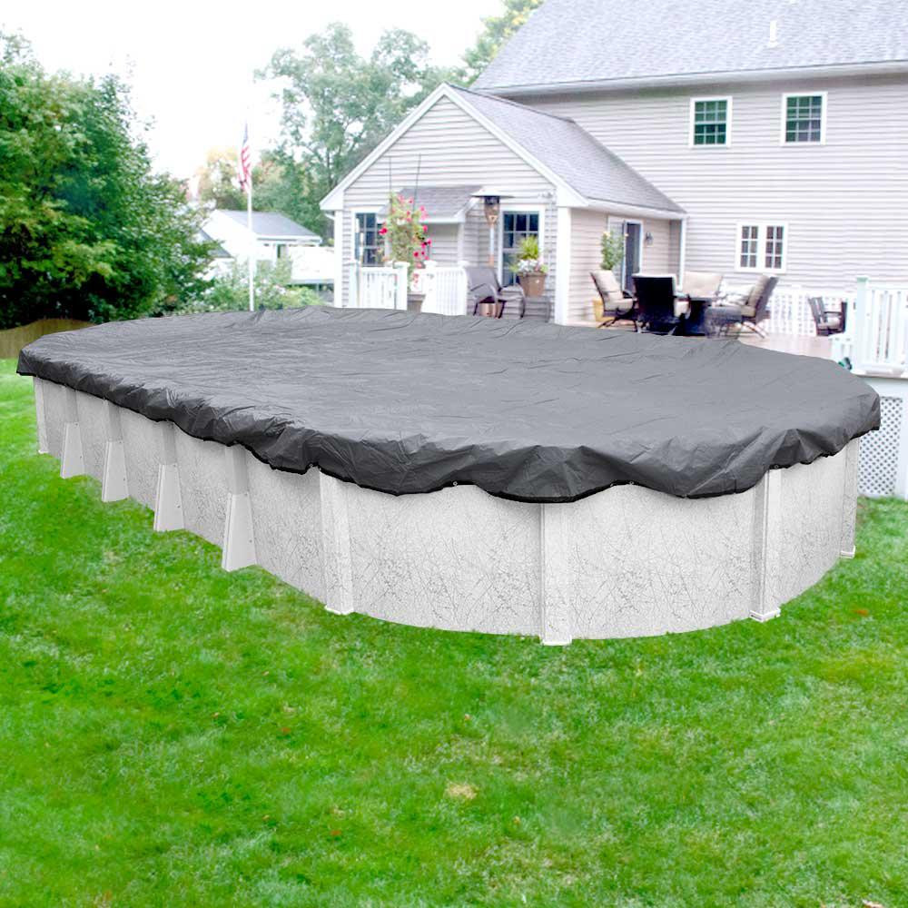 Best ideas about Above Ground Pool Cover
. Save or Pin Robelle Ultra 18 ft x 24 ft Pool Size Oval Dove Gray Now.