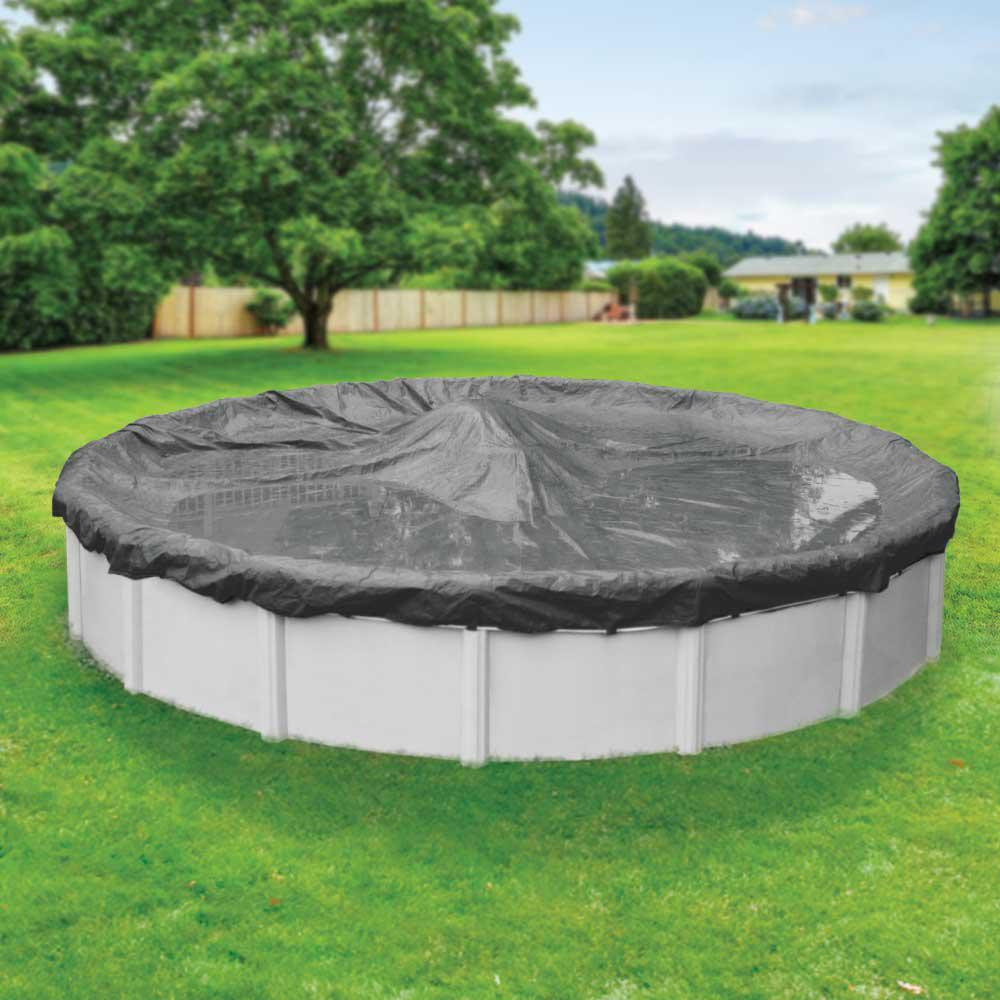 Best ideas about Above Ground Pool Covers
. Save or Pin Robelle Ultimate 30 ft Pool Size Round Charcoal Solid Now.