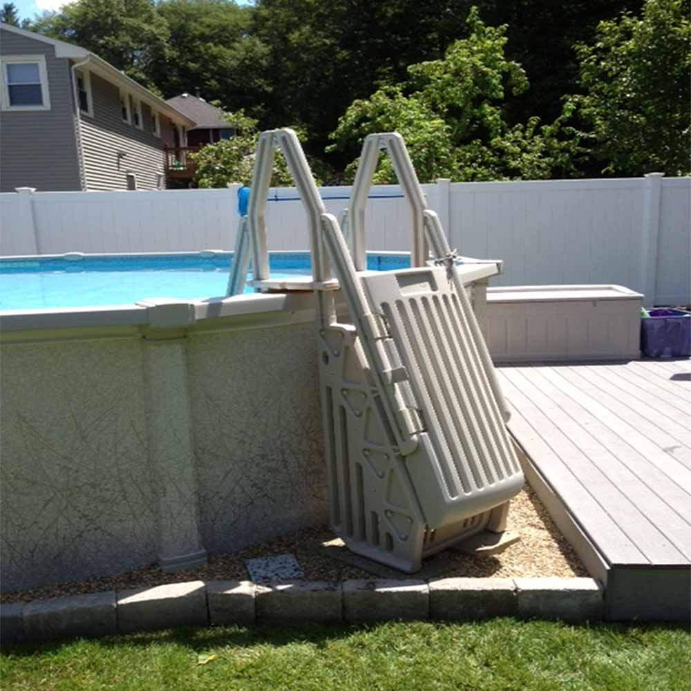 Best ideas about Above Ground Pool Ladders And Steps
. Save or Pin Neptune Step Ladder Ground Pool Entry System Now.