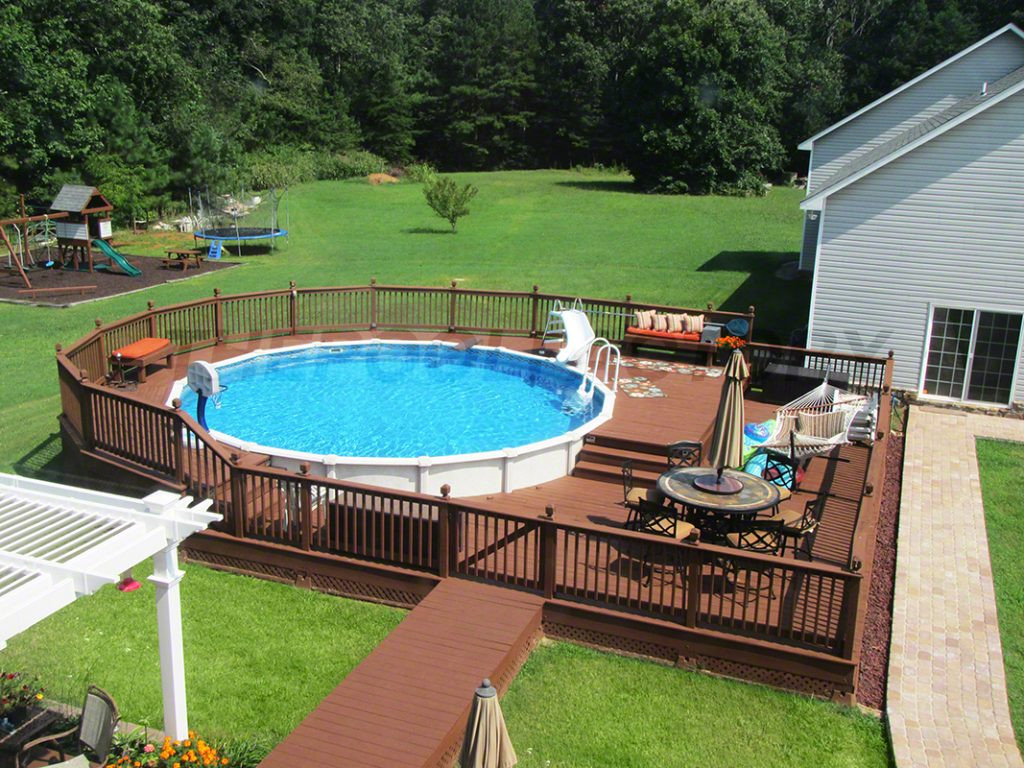 Best ideas about Above Ground Pool
. Save or Pin Pool Deck Ideas Full Deck The Pool Factory Now.