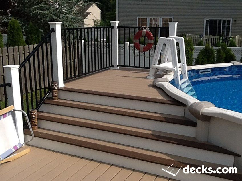 Best ideas about Above Ground Pool Steps For Decks
. Save or Pin ground Pool deck Wolf posite decking Deckorators Now.