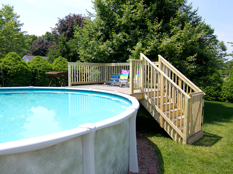 Best ideas about Above Ground Pool Steps For Decks
. Save or Pin ground pool deck and stairs Now.