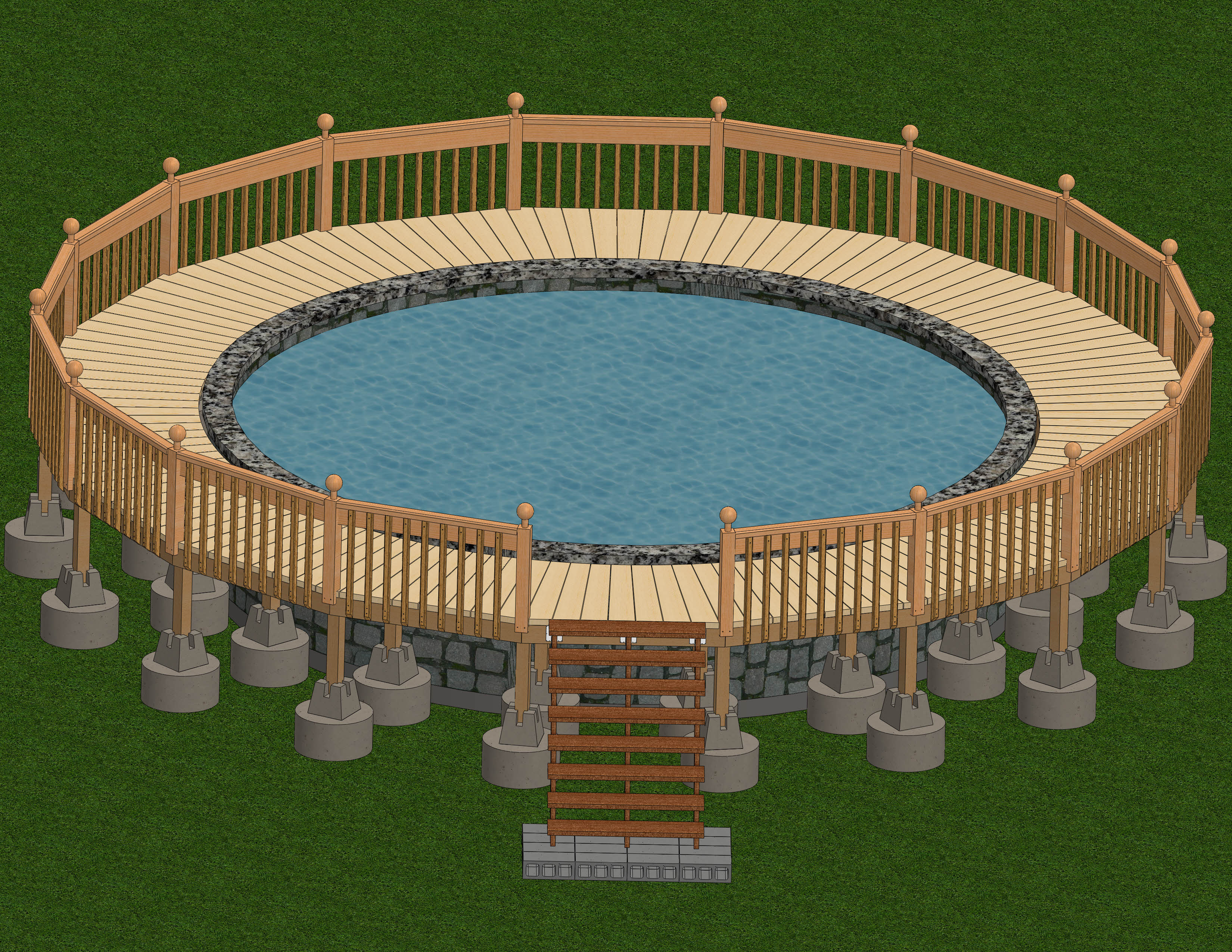 Best ideas about Above Ground Pool With Deck
. Save or Pin How to Build a Deck Around an Ground Pool Now.