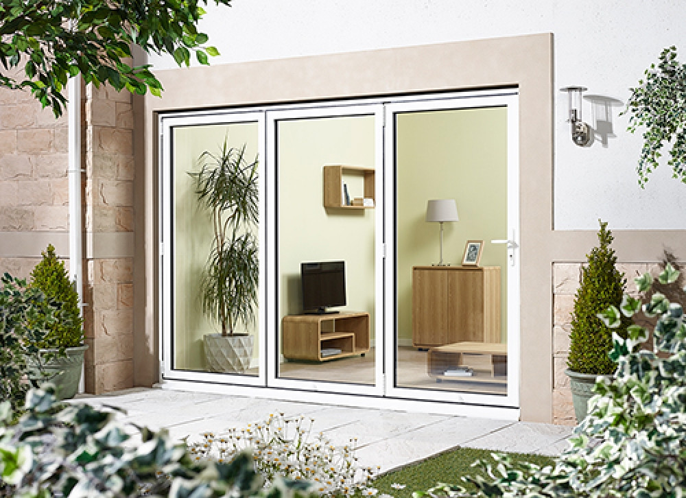 Best ideas about Accordion Patio Doors
. Save or Pin Aluminium Bifold Doors External Back Doors In White Now.