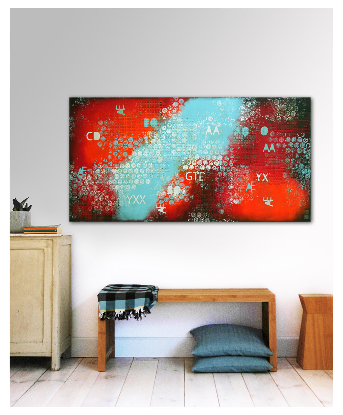 Best ideas about Acrylic Wall Art
. Save or Pin Acrylic Painting Wall Decor Orange Red and Blue by Now.