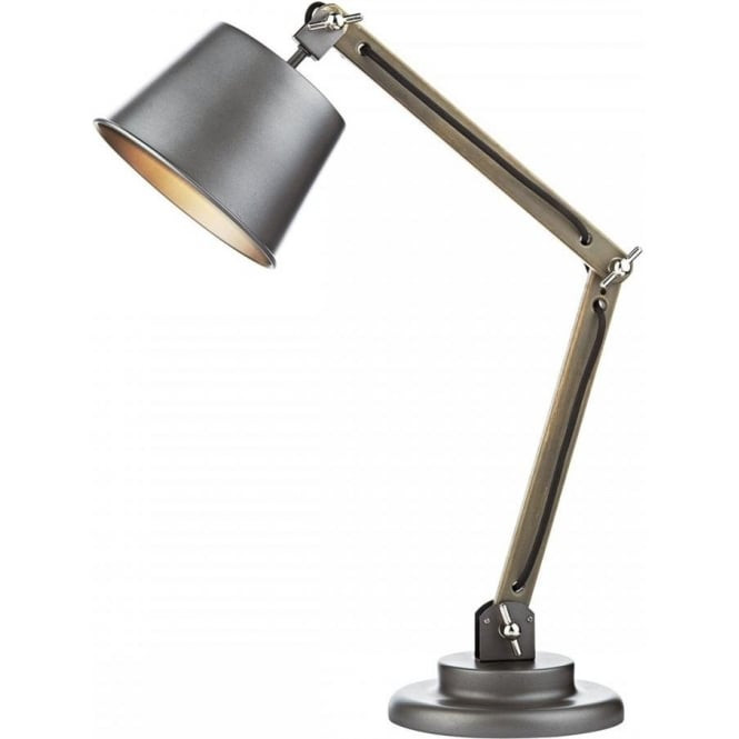 Best ideas about Adjustable Desk Lamp
. Save or Pin Retro Style Desk Lamp with Wooden Frame Matt Grey Base Now.