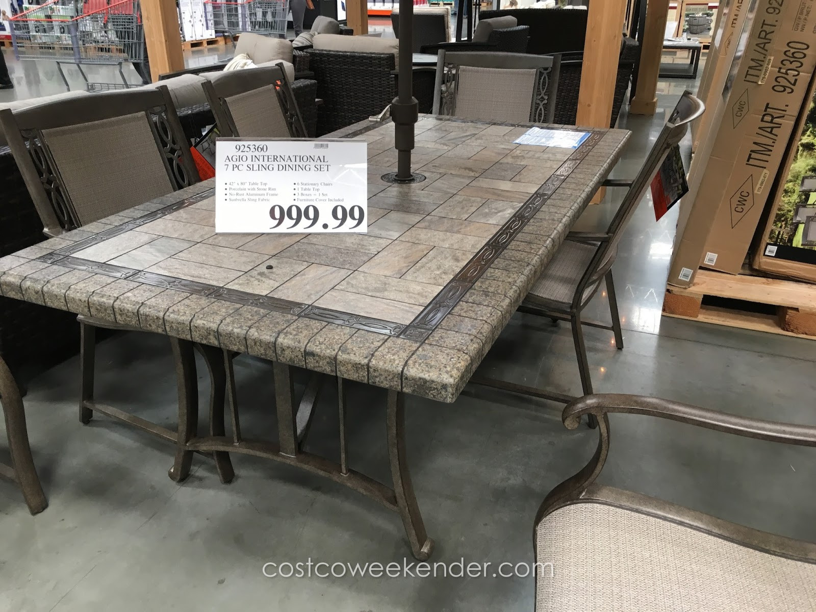 Best ideas about Agio Patio Furniture Costco
. Save or Pin Agio International 7 piece Sling Dining Set Now.