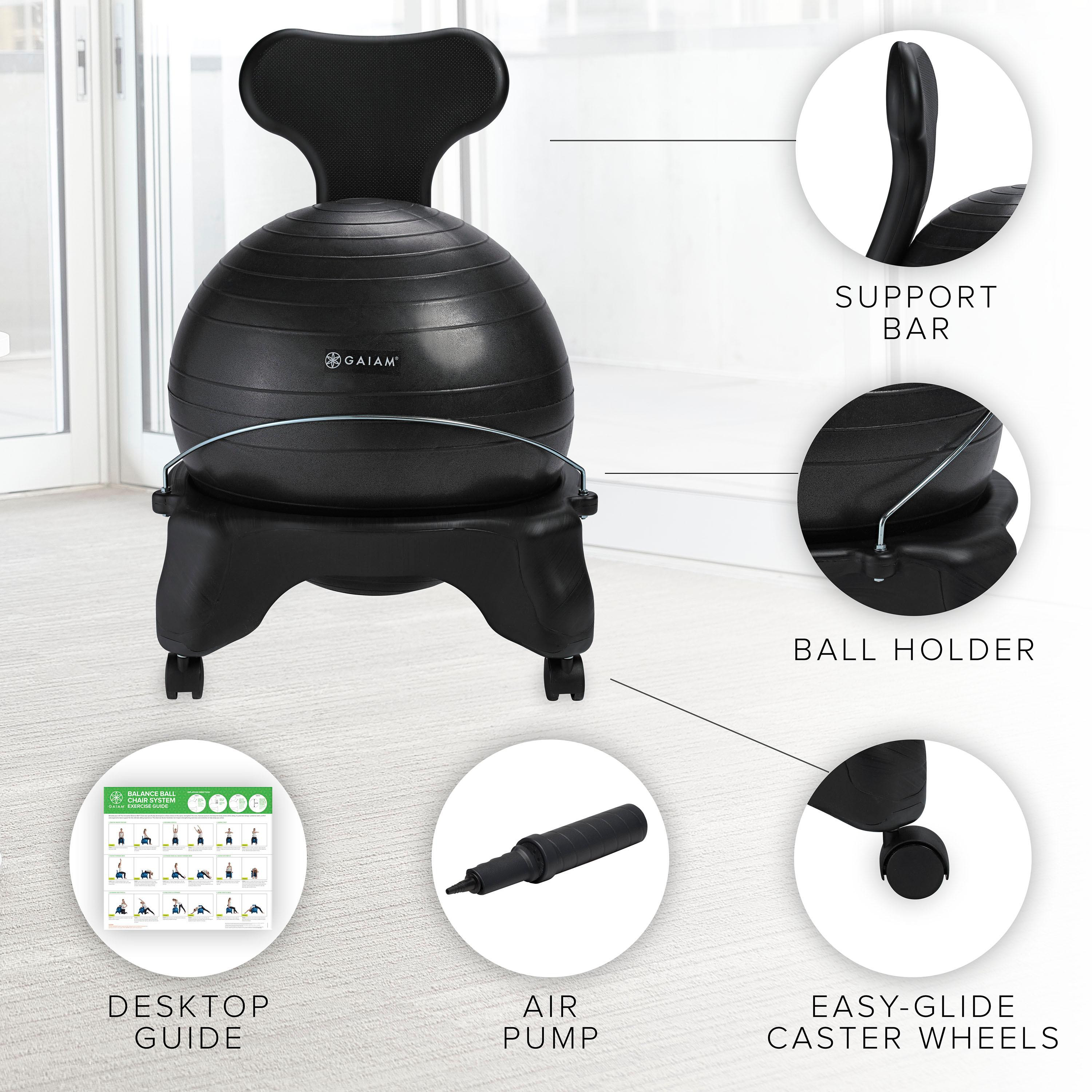 Best ideas about Air Chair Exercise
. Save or Pin Amazon Gaiam Classic Balance Ball Chair – Exercise Now.