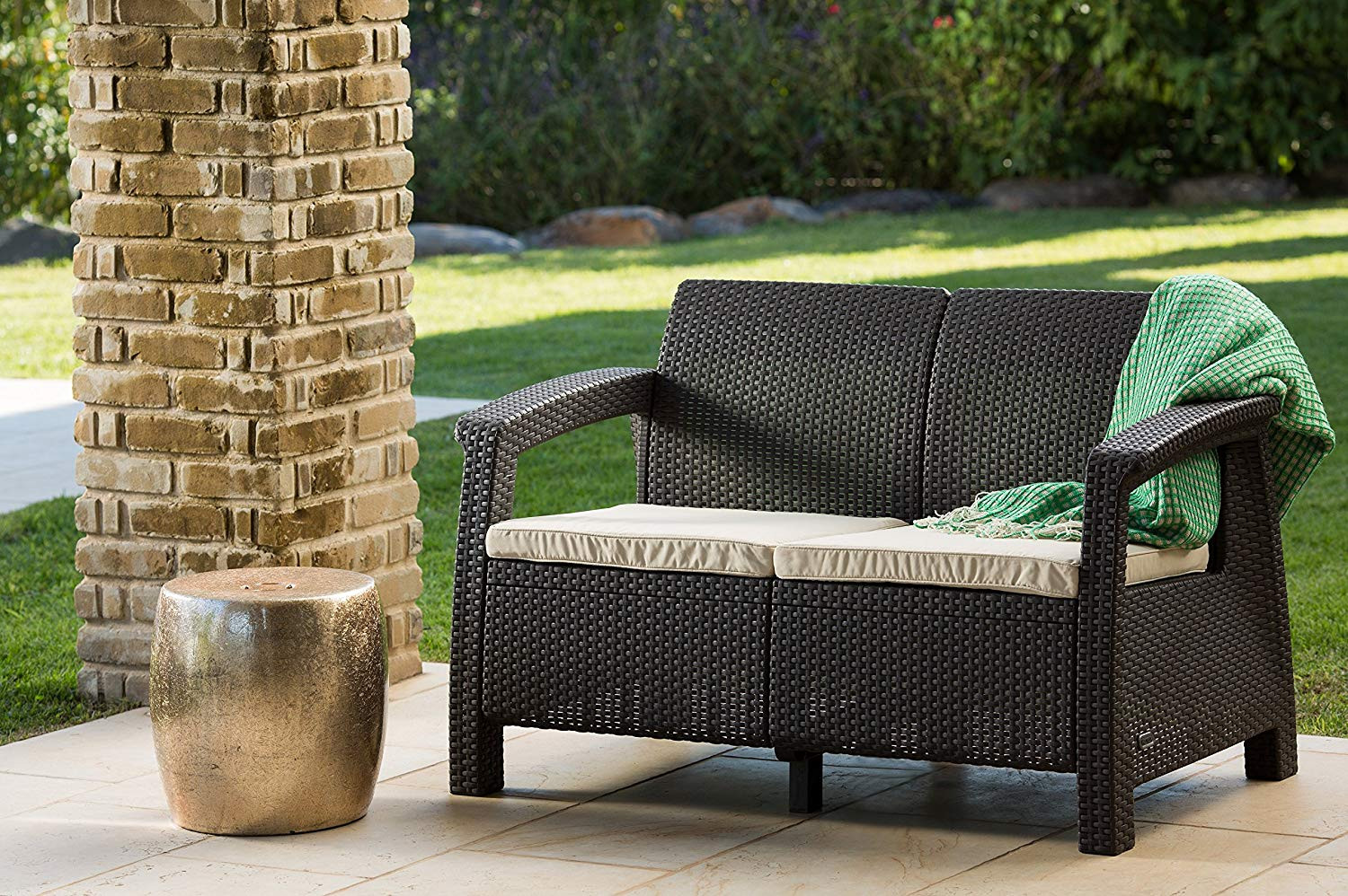 Best ideas about All Weather Patio Furniture
. Save or Pin Love Seat All Weather Outdoor Patio Garden Furniture Chair Now.