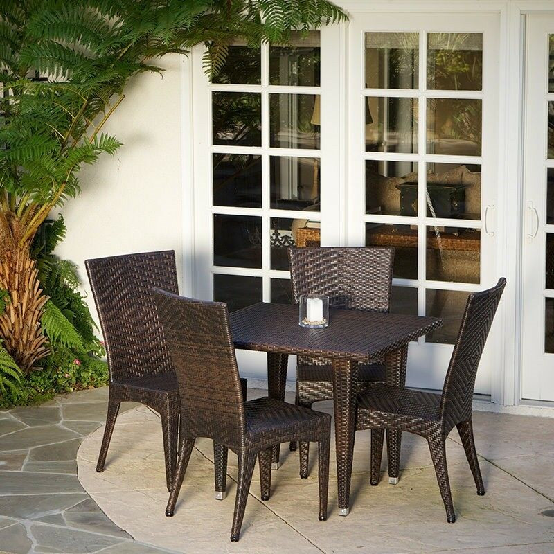 Best ideas about All Weather Patio Furniture
. Save or Pin Outdoor Patio Furniture 5pcs Brown All weather Wicker Now.