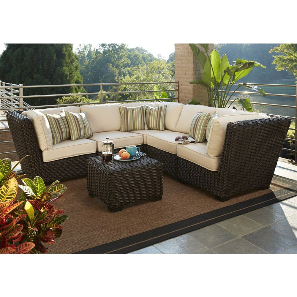 Best ideas about Allen And Roth Patio Furniture
. Save or Pin allen roth Blaney 6 Piece Patio Sectional Conversation Now.