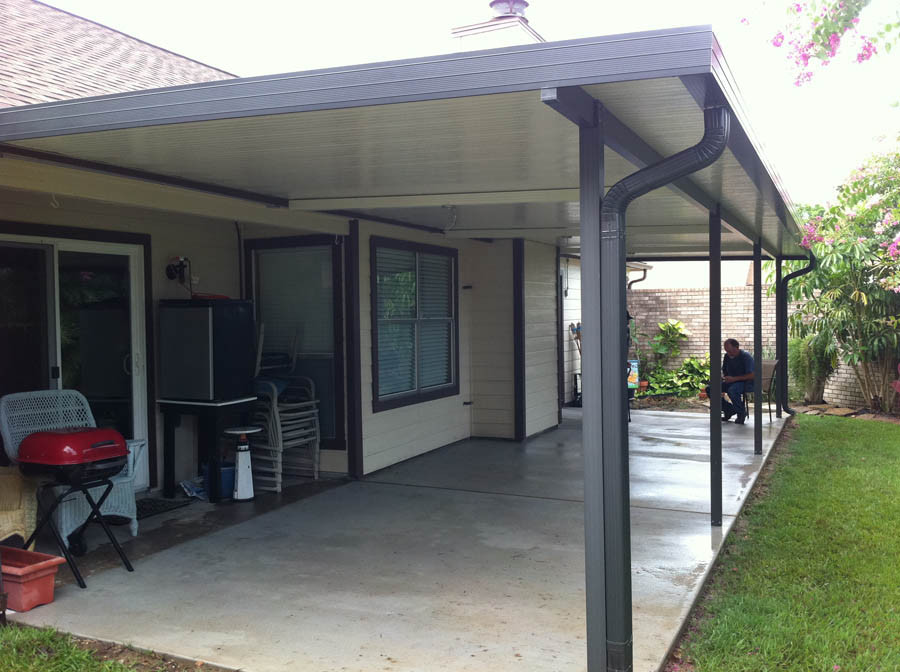 Best ideas about Aluminum Patio Cover
. Save or Pin Aluminum Patio Cover with Fan Beams in Clear Lake A 1 Now.