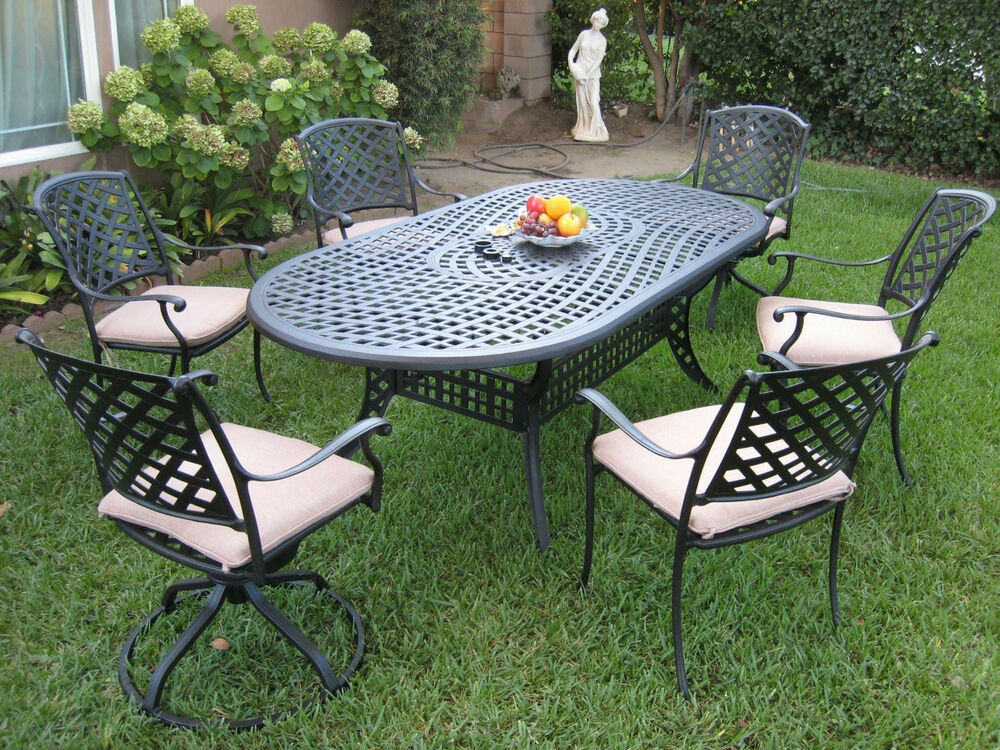 Best ideas about Aluminum Patio Furniture
. Save or Pin Outdoor Cast Aluminum Patio Furniture 7 Piece Dining Set Now.