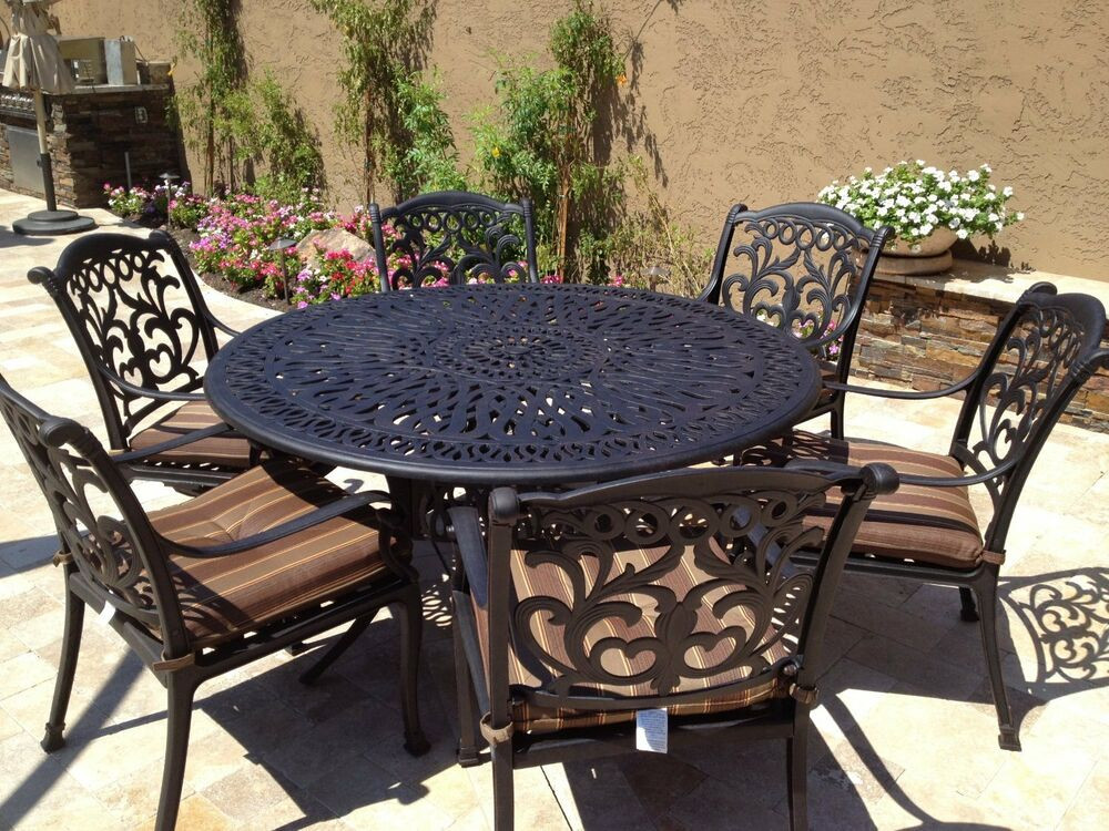 Best ideas about Aluminum Patio Furniture
. Save or Pin Cast Aluminum Outdoor Patio Furniture Flamingo 7pc dining Now.