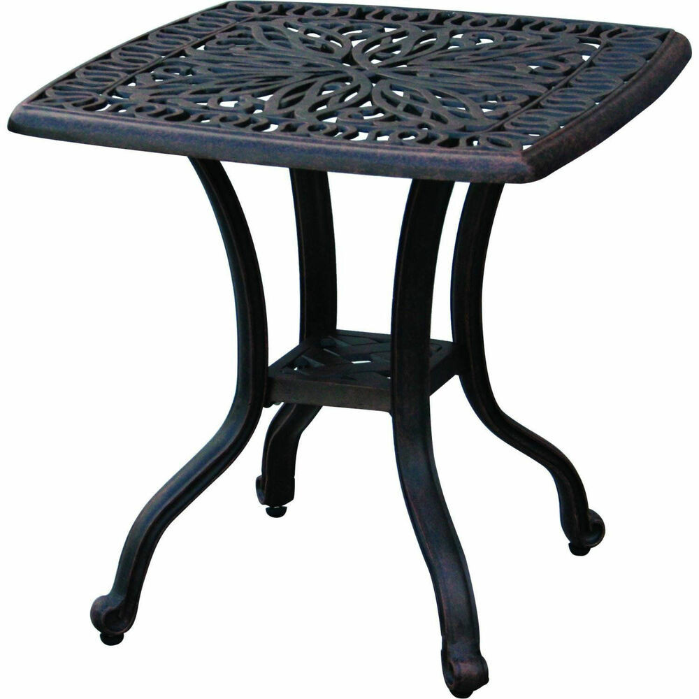 Best ideas about Aluminum Patio Table
. Save or Pin Outdoor end table Patio furniture Cast Aluminum Elisabeth Now.