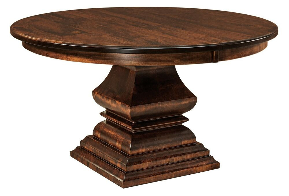 Best ideas about Amish Dining Table
. Save or Pin Amish Traditional Round Pedestal Dining Table 54" 60 Now.