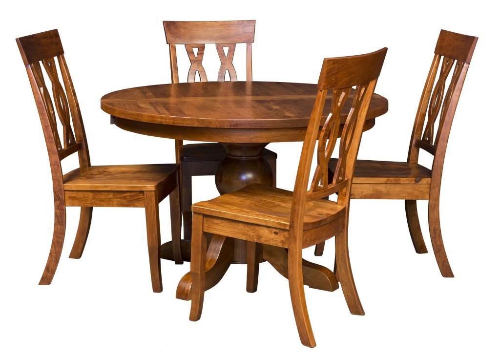 Best ideas about Amish Dining Table
. Save or Pin Amish Round Dining Table Chairs Set Solid Wood Pedestal Now.