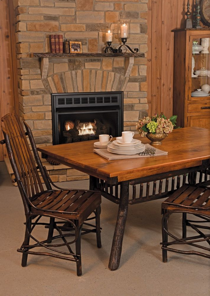 Best ideas about Amish Dining Table
. Save or Pin Amish Hickory Twig Leg Pedestal Dining Table Rectangle Now.