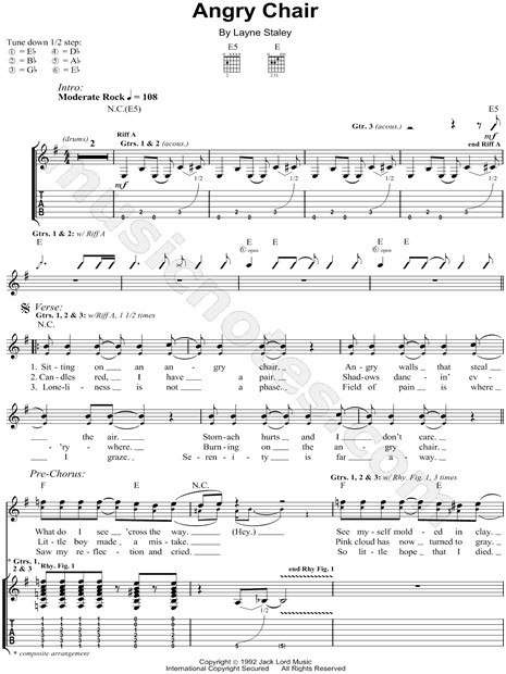 Best ideas about Angry Chair Lyrics
. Save or Pin Alice In Chains "Angry Chair Acoustic " Guitar Tab in E Now.