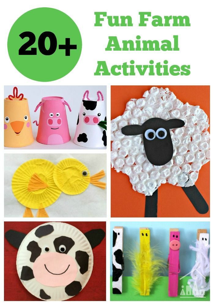 Best ideas about Animal Art Projects For Kids
. Save or Pin 40 Fantastic Farm Animal Activities for Kids Now.