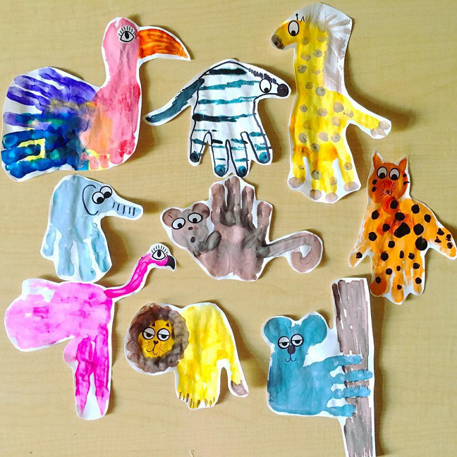 Best ideas about Animal Art Projects For Kids
. Save or Pin Fun Zoo Animal Handprint Crafts for Kids Crafty Morning Now.
