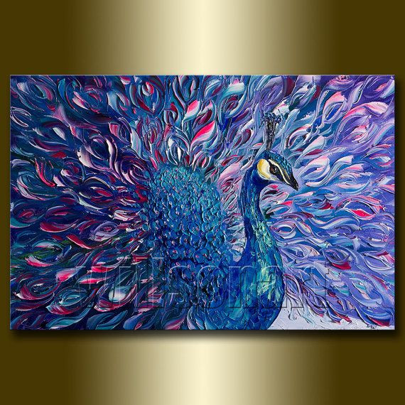 Best ideas about Animal Painting Ideas
. Save or Pin Peacock Modern Animal Art Painting Textured Palette Knife Now.