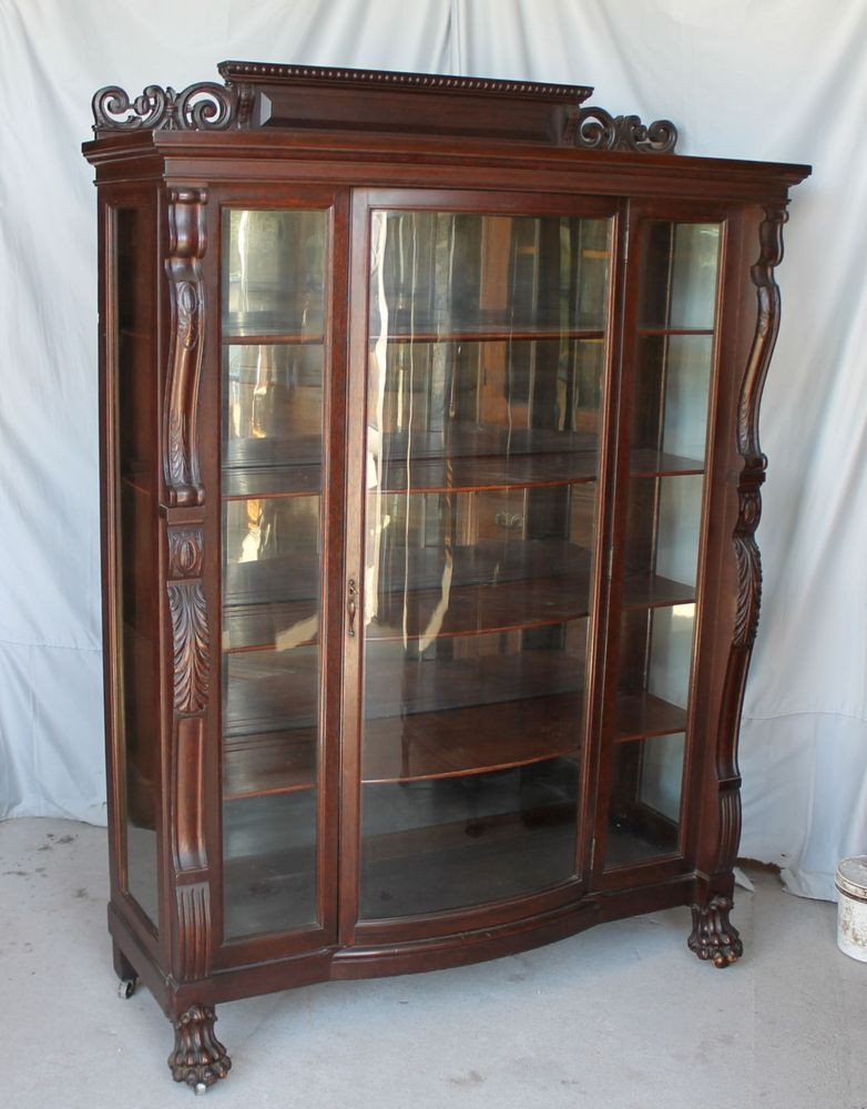 Best ideas about Antique Curio Cabinet
. Save or Pin antique curio cabinets with claw feet Now.