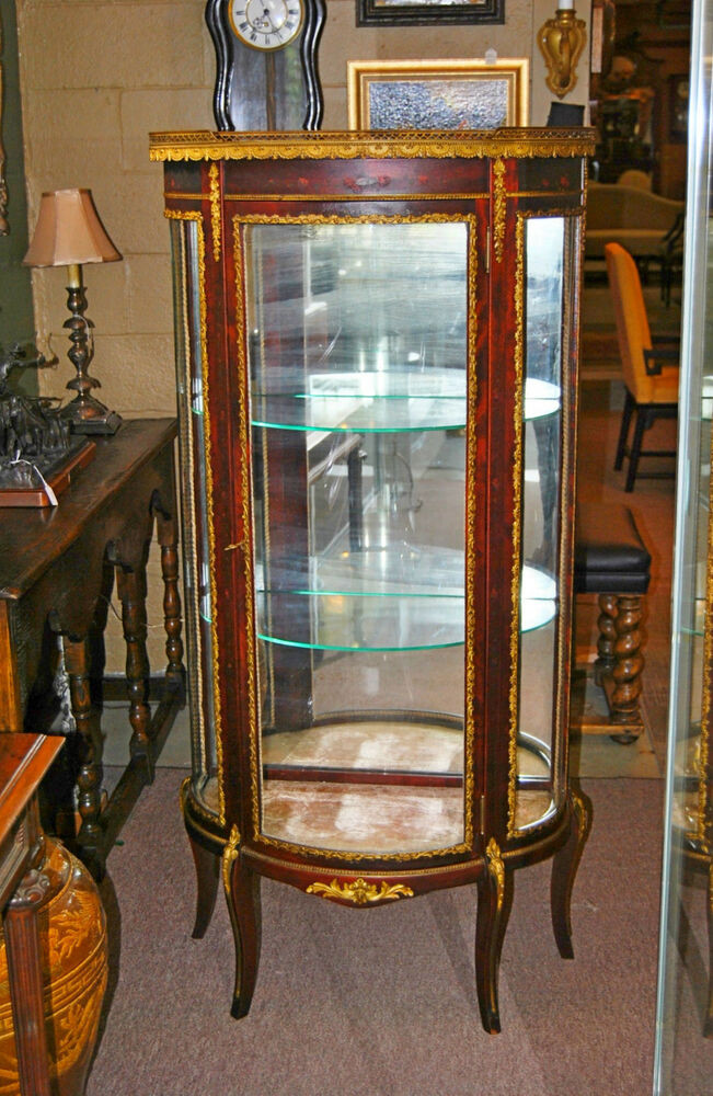 Best ideas about Antique Curio Cabinet
. Save or Pin Antique French Style Mahogany Curved Curio Cabinet with Now.