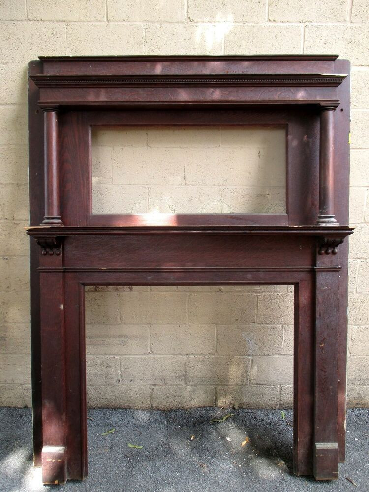 Best ideas about Antique Fireplace Mantels
. Save or Pin TALL ANTIQUE OAK FIREPLACE MANTEL 41 5 INCH OPENING Now.