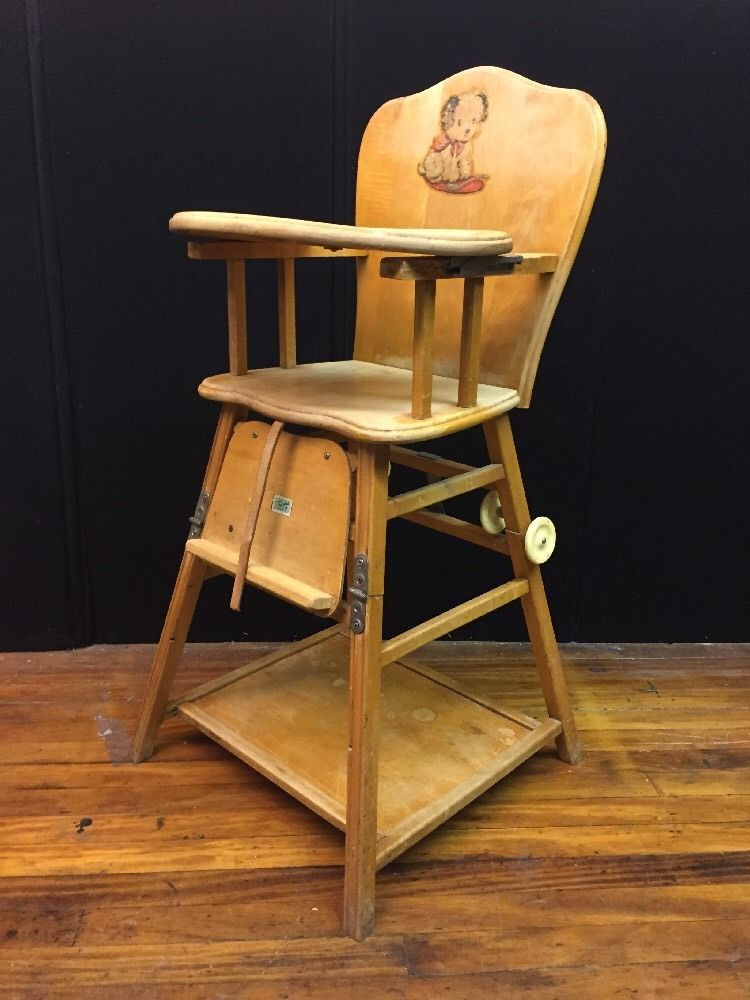 Best ideas about Antique High Chair
. Save or Pin Antique Solid Wood CONVERTIBLE High Low High chair w Now.