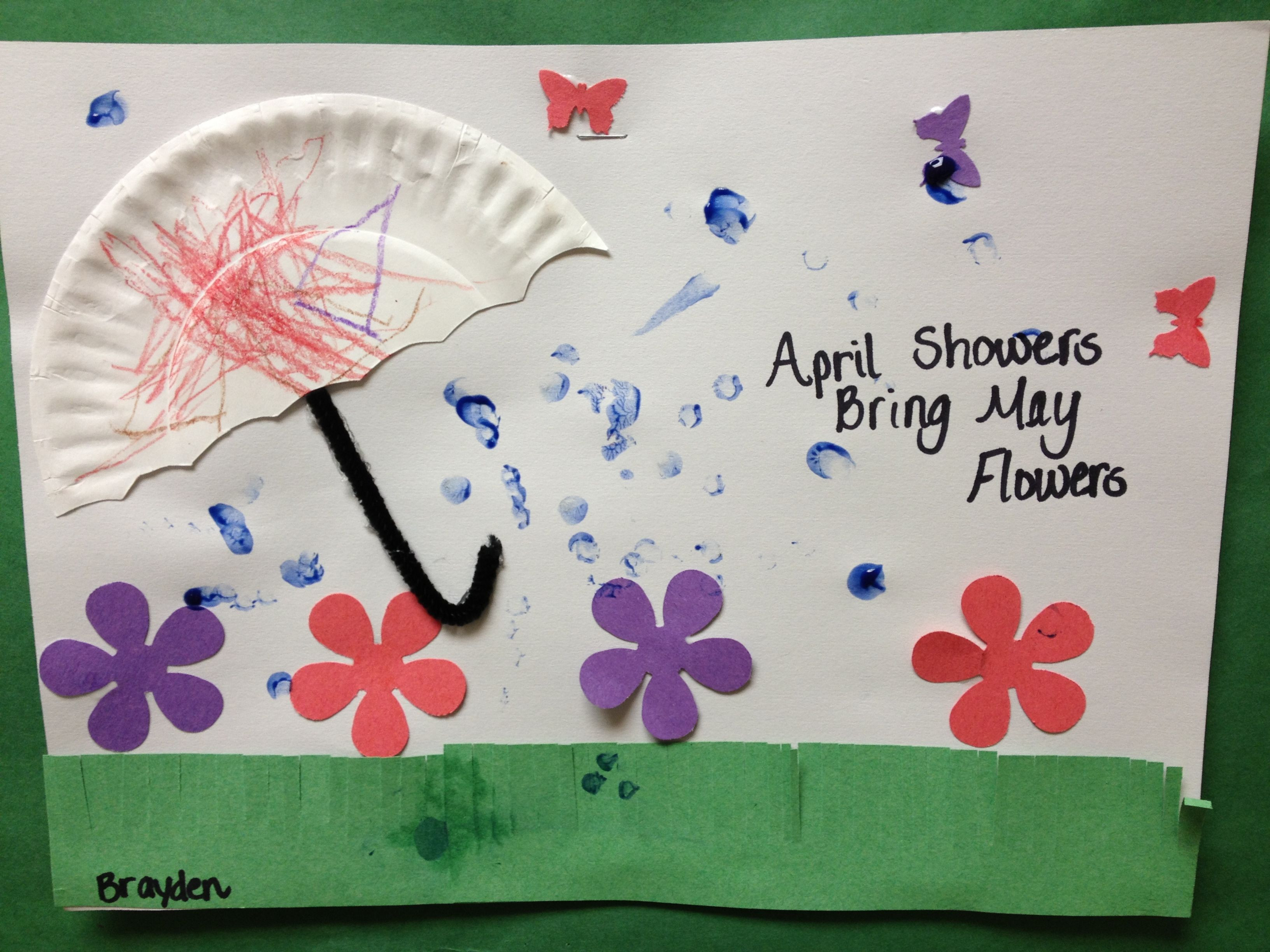 Best ideas about April Crafts For Toddlers
. Save or Pin Preschool Spring Art April Showers Bring May Flower The Now.