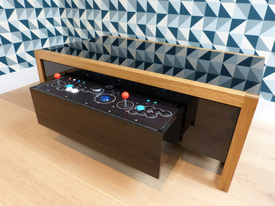 Best ideas about Arcade Coffee Table
. Save or Pin This Premium Wooden Coffee Table is Also a Two Player Now.