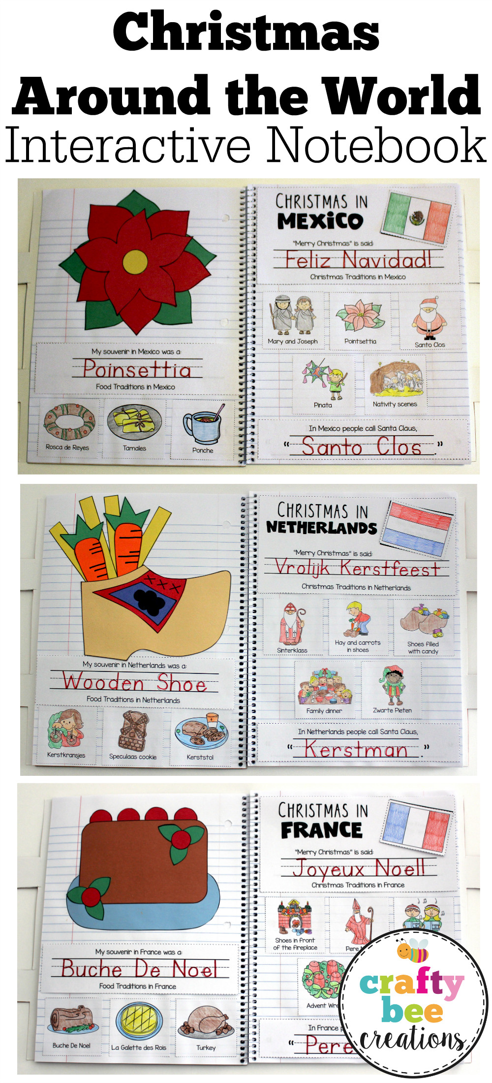 Best ideas about Around The World Crafts For Kids
. Save or Pin Christmas Around the World Interactive Notebook Now.