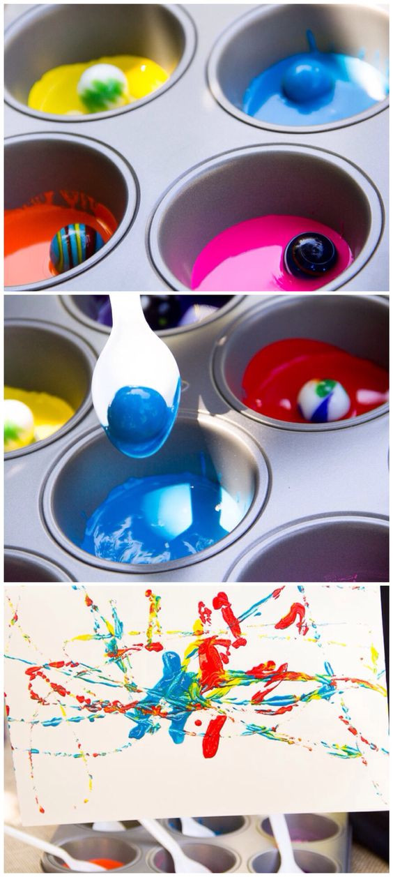 Best ideas about Art And Craft Paint
. Save or Pin Kid art projects Paintings and Marbles on Pinterest Now.